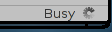 Emelfm2 is copying files/folders and has a status icon "busy" to indicating it.