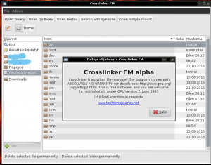 Crosslinker Fm will be the new file manager